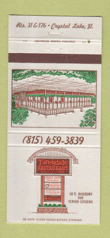Matchbook Cover - Tareydale Restaurant Crystal Lake IL 30 Strike