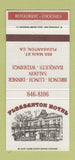 Matchbook Cover - Pleasanton Hotel CA 30 Strike