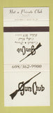 Matchbook Cover - Gun Club Beloit WI 30 Strike