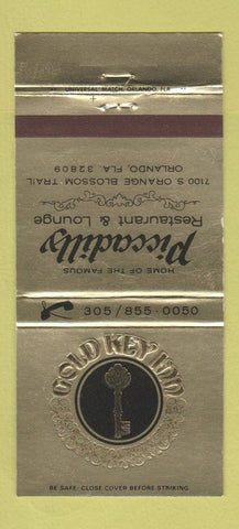 Matchbook Cover - Piccadilly Restaurant Orlando FL 30 Strike