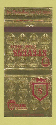 Matchbook Cover - Stevens Steak House Commerce CA 30 Strike