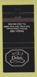 Matchbook Cover - Delia's AB3 New York City 30 Strike