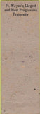 Matchbook Cover - Matchbook Cover Moose Lodge Fort Wayne IN