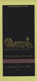 Matchbook Cover - Olympia Resort Hotel Oconomowoc WI 30 Strike
