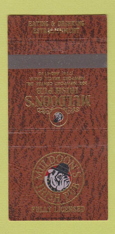 Matchbook Cover - Muldoon's Irish Pub Newport Beach CA 30 Strike