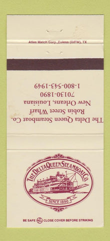 Matchbook Cover - Delta Queen Steamboat New Orleans LA 30 Strike