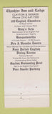 Matchbook Cover - Cheshire Inn Lodge St Louis MO 30 Strike