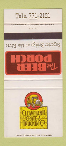 Matchbook Cover - Cleveland Crate Trucking Beer Porch OH 30 Strike