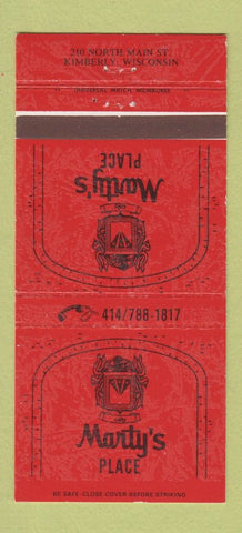 Matchbook Cover - Marty's Place Kimberly WI 30 Strike