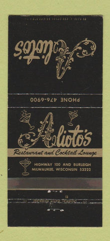 Matchbook Cover - Alito's Milwaukee WI restaurant 30 Strike