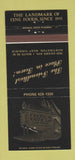 Matchbook Cover - French Tavern Restaurant Huntington WV 30 Strike