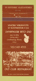 Matchbook Cover - Old Club Restaurant Alexandria VA 30 Strike