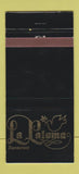 Matchbook Cover - La Paloma Restaurant Swiss North Miami FL WEAR 30 Strike