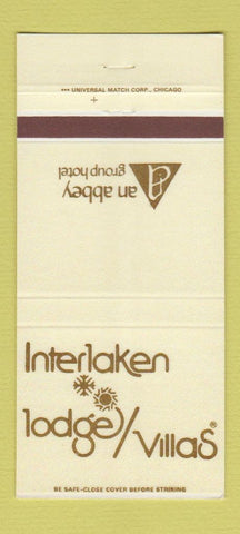 Matchbook Cover - Interlaken Lodge Villas Lake Geneva WI 30 Strike