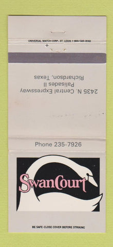 Matchbook Cover - Swan Court Richardson TX 30 Strike