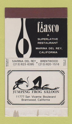 Matchbox - Fiasco Restaurant Marina Del Rey CA Jumping Frog Brentwood