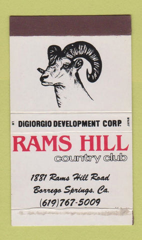 Matchbox - Rams Hill Country Club Barrego Springs CA