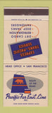 Matchbook Cover - Pacific Far East Line San Francisco CA 30 Strike