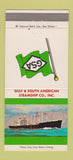 Matchbook Cover - Gulf & South American Steamship New Orleans LA 30 Strike
