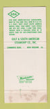 Matchbook Cover - Gulf & South American Steamship New Orleans LA 30 Strike