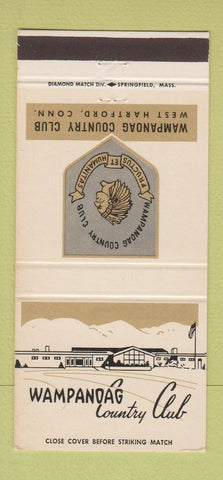 Matchbook Cover - Wampanoag Country Club West Hartford CT 30 Strike