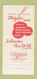 Matchbook Cover - Steer Room Jacksonville FL 30 Strike