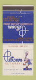 Matchbook Cover - Pelican Restaurant Clearwater Beach FL #1 BLUE WHITE 30 Strike