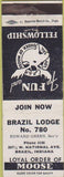 Matchbook Cover - Matchbook Cover Moose Lodge Brazil IN