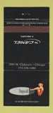 Matchbook Cover - Camel Cigarettes Liquid Chicago IL girlie 30 Strike