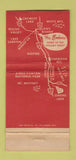 Matchbook Cover - The Embers Restaurant Bishop CA WORN 30 Strike