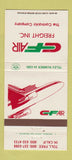 Matchbook Cover - CF Air Freight Control Air San Mateo CA 30 Strike