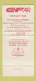 Matchbook Cover - CF Air Freight Control Air San Mateo CA 30 Strike