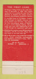 Matchbook Cover - Rutgers Princeton Football Game 100th 1969 #2 30 Strike