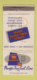 Matchbook Cover - Pacific Far East Line San Francisco CA WEAR 30 Strike