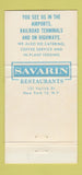 Matchbook Cover - Savarin International Room Oakland CA Airport 30 Strike