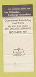 Matchbook Cover - Wheeler Caterpillar Salt Lake City UT Tractors 30 Strike