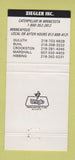 Matchbook Cover Ziegler Caterpillar Tractors Duluth Buhl Hibbing MN #1 30 Strike