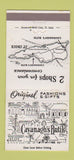 Matchbook Cover - Cavanagh's Butik Gifts Clothes St Croix 30 Strike