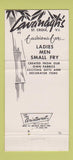Matchbook Cover - Cavanagh's Butik Gifts Clothes St Croix 30 Strike
