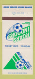 Matchbook Cover - Denver Avalanche Soccer 1980 Colorado 30 Strike