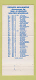 Matchbook Cover - Denver Avalanche Soccer 1980 Colorado 30 Strike