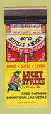 Matchbook Cover - Lucky Strike Club Las Vegas NV Casino 30 Strike