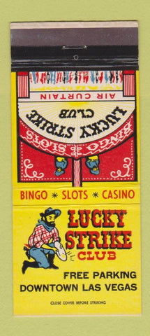 Matchbook Cover - Lucky Strike Club Las Vegas NV Casino 30 Strike