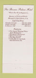 Matchbook Cover - Brown Place Hotel Denver Colorado 1992 WEAR 30 Strike
