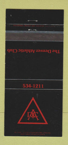 Matchbook Cover - Denver Athletic Club Colorado 30 Strike