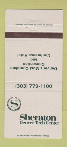 Matchbook Cover - Sheraton Denver Tech Center Colorado 30 Strike