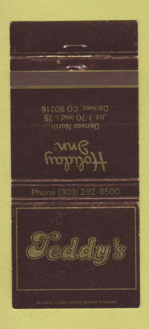 Matchbook Cover - Teddy's Holiday Inn Denver Colorado WEAR 30 Strike