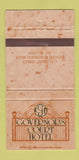 Matchbook Cover - Governor's Court Hotel Denver Colorado 30 Strike