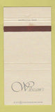 Matchbook Cover - Wilscam's Denver Colorado 30 Strike