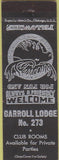 Matchbook Cover - Matchbook Cover Moose Lodge Carroll IA